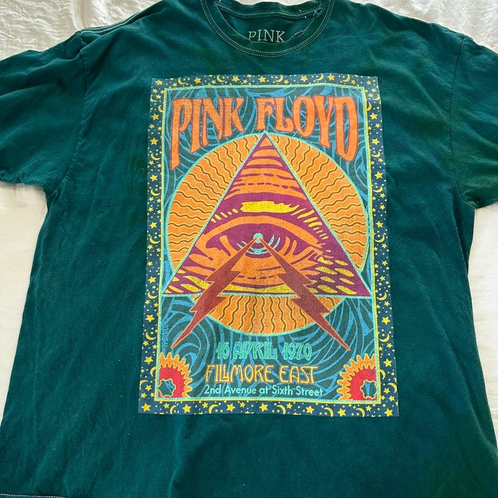 Urban Outfitters Pink Floyd Pyramid Dye Tee
